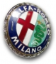 Badge Alfa Romeo Milano (enamelled)