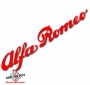 Sticker Alfa Romeo script 40x200mm rood