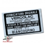 Sticker Kleurcode Biancospino 013