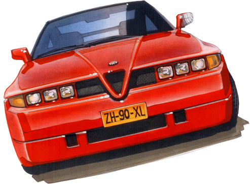 De SZ is gebaseerd op de Alfa 75 